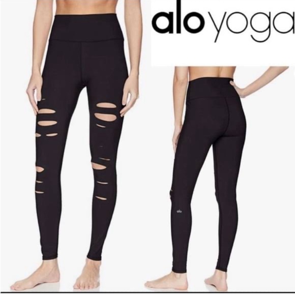 ALO Yoga Pants - Alo Ripped Leggings